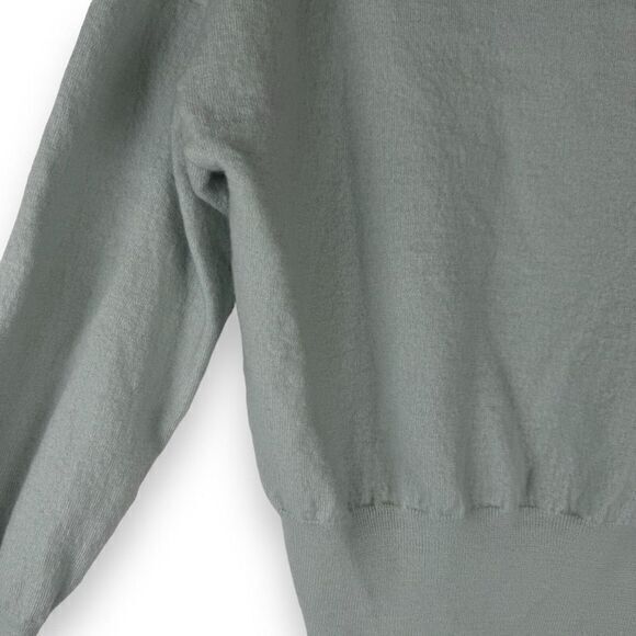 Madewell Polo Sweater Womens Size XL Mint Green 100% Merino Wool Academia Preppy - Picture 8 of 13